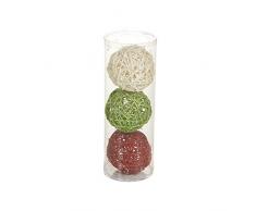 Vintage Selection Hogar 3 Bolas De Navidad Tres Colore