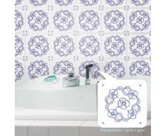 Your Design - Vinilo Adhesivo Decorativo para Azulejos, diseÃ±o de Flores Vintage, Matt 16 Stk, 10 x 10 cm