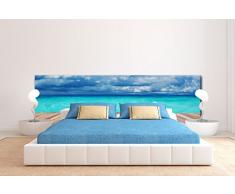 Cabecero Cama PVC Impresión Digital Agua Cristalina 115 x 60 cm | Disponible en Varias Medidas | Cabecero Ligero, Elegante, Resistente y Económico
