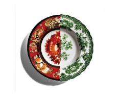 Seletti Plato hondo de porcelana diámetro CM.25,4 h.4,2 hybrid-cecilia