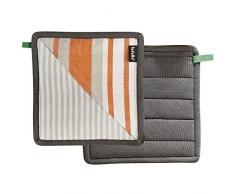 Ladelle 40419 Nanterre guantes de cocina algodón naranja 21 x 21 cm