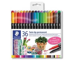 STAEDTLER Fibra Bolígrafo Duo 36st Surtidos