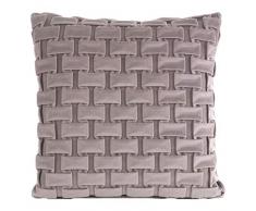 Eurofirany sofá, Juego de 2 Unidades de Fundas de Almohada Decorativo, cojín de Asiento de imitación, Morado Oscuro, 45 x 45 cm, 2