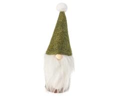 Riffelmacher 74922 - Gnomo Decorativo, tamaÃ±o 4 x 11,5 cm, de Fieltro Artificial, Verde, Figura Decorativa, PapÃ¡ Noel, decoraciÃ³n, Navidad, Invierno, otoÃ±o
