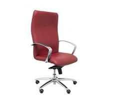 Piqueras Y Crespo (PIQU7) Sillón Caudete similpiel Burdeos Sillas de Oficina, Talla unica