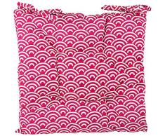 Out of the blue 190295 Asiento Cojín, poliéster, Rosa, 40 x 5.5 x 37 cm