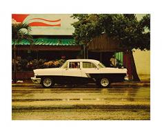 Komar Wandbild Von Cuba Car | Poster, Bild, Wohnzimmer, Schlafzimmer, Dekoration, Kunstdruck | ohne Rahmen | P122B-50x40 fotomural, WeiÃ, Schwarz, Bunt