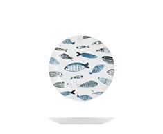 H&H 8031003 - Plato de fruta Coupe Atlantic, de porcelana, decorado de 19 cm, de porcelana
