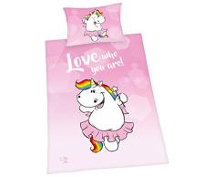 HerdingÂ âÂ Juego de Cama Pummel un Cuerno Pummel Hada, algodÃ³n, Rosa, 210Â x 160Â cm