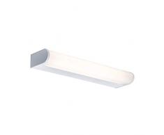 Paulmann 70878 Aplique LED Arneb Incl. 1x9 W IP44, Techo, Blanco, lÃ¡mpara de baÃ±o, Aluminio, acrÃ­lico, luminaria para Espejo 3000 K, 9 W