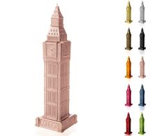 Candellana Hecho a Mano Big Ben Vela de Regalo - Divertida - Vela Decorativa - Decoración del Hogar - Regalos para Amigos - Mecha de Algodón - Tiempo de Quemado 70h - Vela Rose Gold