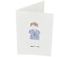 Mopec X801 Portafotos con Marco niño Americana Azul, Pack de 25, Cartulina, Multicolor, 11. 5 x 17 cm