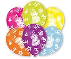 ToyCentre Amscan 27,5 cm, diseño de all round edad 3/6 globos de látex