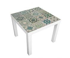 Wall Plus - Adhesivos Decorativos para Pared, diseño de Azulejos Verdes, Vinilo, 7,6 x 63,5 x 3 cm