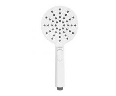 WENKO 23953 Cabezal de ducha Design 12 cm blanco, EstÃ¡ndar