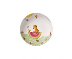 Villeroy & Boch - Plato hondo para niÃ±os Hungry as a Bear, 19 cm, porcelana Premium, blanco/multicolor