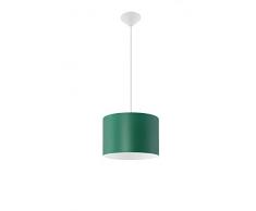 Sollux Lighting - Lámpara colgante, plástico, verde, 30 x máx. 82