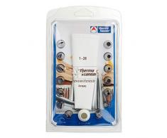Thermohauser 8300031841 Multiusos de algodÃ³n estÃ¡ndar, 16 Piezas (Manga pastelera, Adaptador, 14 boquillas), Bolsa: Tejido