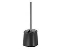 Wenko Escobillero Kerr â Escobillero de WC, Acero, Negro, 12.5 x 12.5 x 36.5 cm