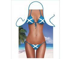 Iconic Delantales de Bikini escocés Delantal, Poliéster, 79 x 56 x 0,1 cm