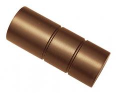 Gardinia - Barra de Cortina, Aluminio, marrÃ³n, Ã 25 mm