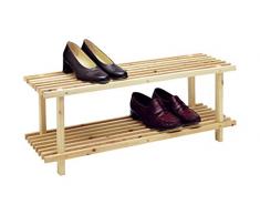 Inalsa Zapatero 2 BALDAS, bambú, marrón, 80 x 26 x 30 cm
