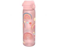 Ion8 Botella de agua para niÃ±os, a prueba de fugas, sin BPA, capacidad de 500 ml, arco iris