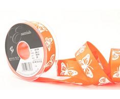 Berisfords – Cinta Mariposa Cinta de satén, Naranja