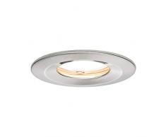Paulmann 93882 Luminaria LED, Coin, Foco Plano Slim, proyector de Techo Redondo 6,8Â W, Acero, lÃ¡mpara empotrable Regulable, IP65 Resistente a chorros de Agua, 6.8 W, 230 V, Hierro mateado