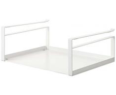 Yamazaki 1 Tier Home 2443 Estante de Almacenamiento Organizador de gabinete, Talla Ãºnica, Color Blanco