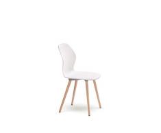 Sedus 855 - Silla de diseÃ±o para salÃ³n, Color Blanco, Madera de Haya/Haya, Color Natural