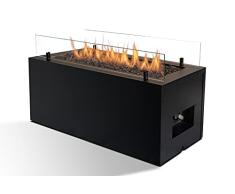 Planika Rio - Chimenea de Gas para Exteriores - Salida de Calor de 7-10 kW - Chimenea Rectangular de propano Negro - Calentador de Patio y jardÃn (Chimenea)