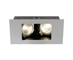 Slv Gris Indi Rec/Foco, luz de inundación, proyector Techo, luminaria empotrable led, iluminación de Interior / GU5,3 35 W