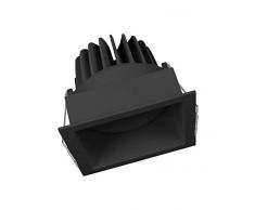 LEDVANCE SPOT SQUARE DK ADJ 8 W 3000 K BK Negro Recessed lighting spot Apto para uso en interior - Punto de luz (Recessed lighting spot, 1 bombilla(s), LED, 8 W, 3000 K, Negro)
