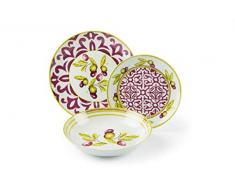 Excelsa Taggia - Vajilla de 18 piezas, de porcelana