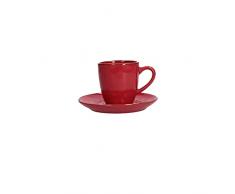 THUN Rose & TULIPANI-Juego de 6 Tazas de cafÃ© con platillo de Concierto Coral