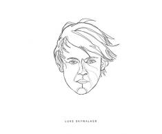 Komar Wandbild Von Star Wars Classic Force Faces Luke | Kinderzimmer, Jugendzimmer, Dekoration, Kunstdruck | ohne Rahmen | WB102-40x50 fotomural, carbÃ³n