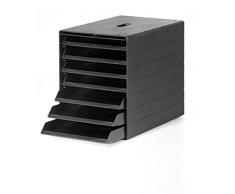 Durable Cajonera A4 Idealbox Plus con 7 compartimentos, con certificado de Ã¡ngel azul, 100% reciclable, antracita, 1712001058