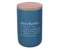 Villa dEste Home Tivoli Victionary Shades - Tarro de azÃºcar de Nueva Bone China con tapa de bambÃº 750 ml, verde petrÃ³leo, medidas: Ã 10 x 15 cm capacidad