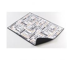 Ligne Décor - 1790186, Tapete De Fregadero, 38 X 50.5 Cm, Easy Deco, Microfibra, Negro