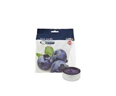 Cereria de Giorgio Concentrado de Vela Maxi Tealight perfumadas Alla Frutas, Cera, Azul Oscuro, 5.9Â x 5.9Â x 2.3Â cm, 5Â Unidad