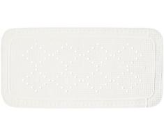 Spirella 91 x 36, Blanco colección Alaska, Alfombrilla de Ducha, PVC