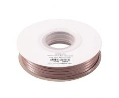 Vaessen Creative 301002-5023 Cinta Satinada, 3mm x 100m, Brillo Elegante para Crear Tarjetas, Scrapbooks, Envoltorios de Regalos y Otros Proyectos de Manualidades, MarrÃ³n Claro