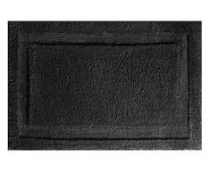 InterDesign - SPA - Tapete con Relieve de Microfibra Suave para Cuarto de baño, Antideslizante - 86 cm x 53 cm - Negro