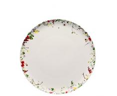 Rosenthal Brillance Fleurs Sauvages Plato Llano, Porcelana De Hueso, 27 cm
