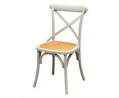 BISCOTTINI INTERNATIONAL ART TRADING Silla de Madera, Media