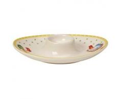 Villeroy & Boch Spring Awakening Huevera Gallo y Gallina, Porcelana Premium, Amarillo/Verde/Rojo