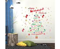 Wallflexi Italiano Citas de Navidad Pegatina de Pared Decoración Hogar Oficina Decoración