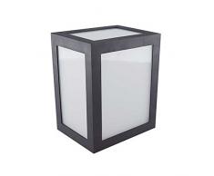 V-TAC LÃ¡mpara Aplique LED 12 W, Wall Light Cube Negro Blanco cÃ¡lido 3000 K