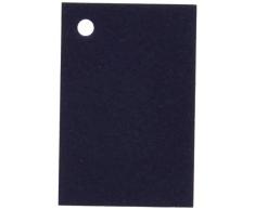 Mopec Tarjeta Azul Marino con perforación, Pack de 100 Unidades, Cartulina, 0.02x4.50x3.00 cm